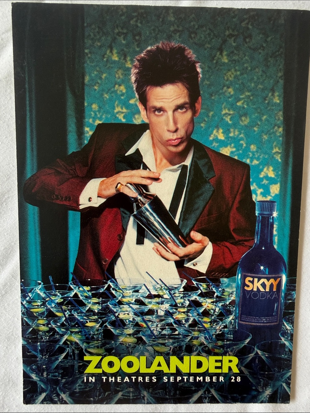 Zoolander SkyyVodka Promotional Postcard | 2001